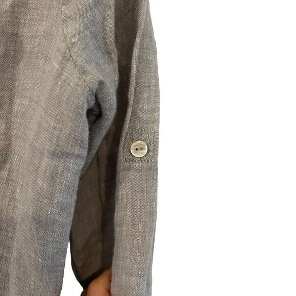 3 for $30! Saks fifth avenue grey button down shirt - Picture 7 of 9